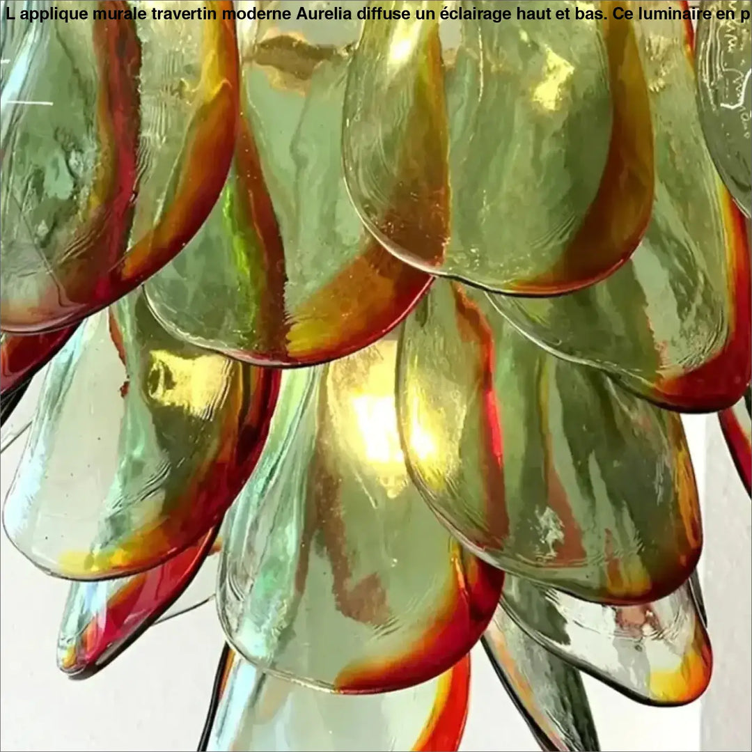 Suspension luminaire design en verre et métal élégant
