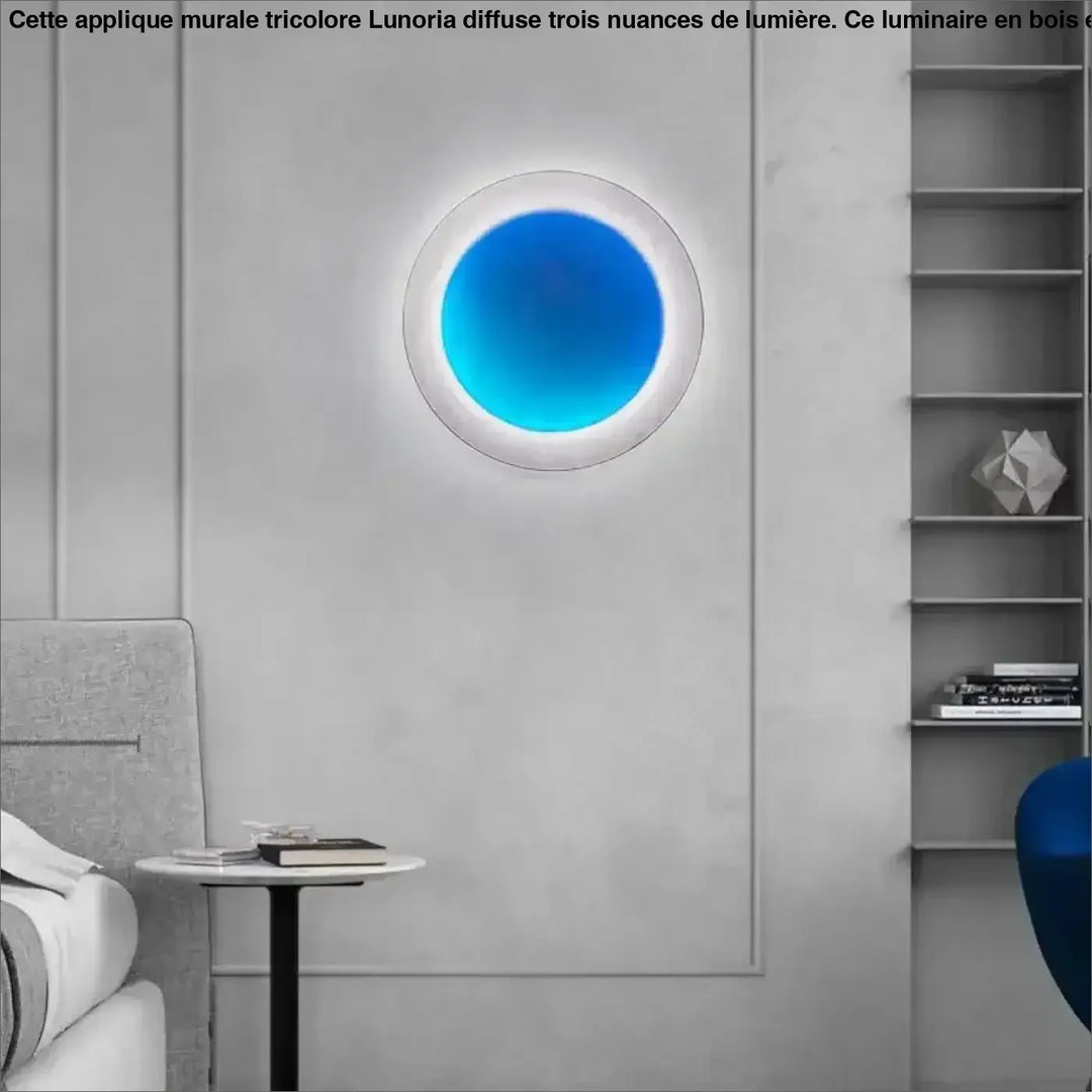 Applique Murale Ronde Haut De Gamme Multicolore Et Dimmable