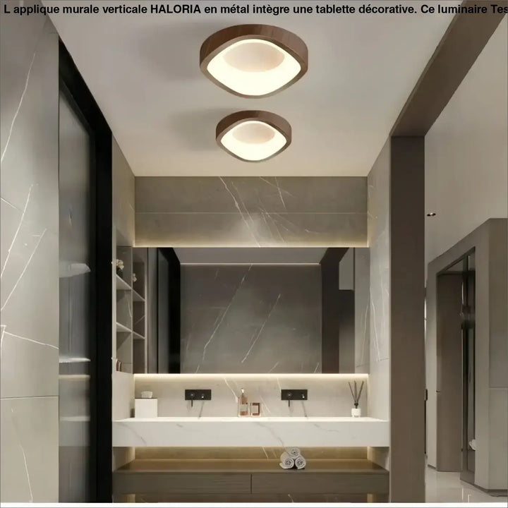 Luminaire plafonnier konja avec cadre en bois foncé et lumière chaude idéal pour chambre à coucher design minimaliste nordique