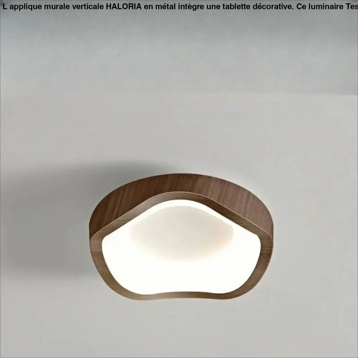 Luminaire plafonnier konja en bois moderne avec panneau blanc lumineux idéal pour chambre à coucher design minimaliste nordique méthode d’installation simple