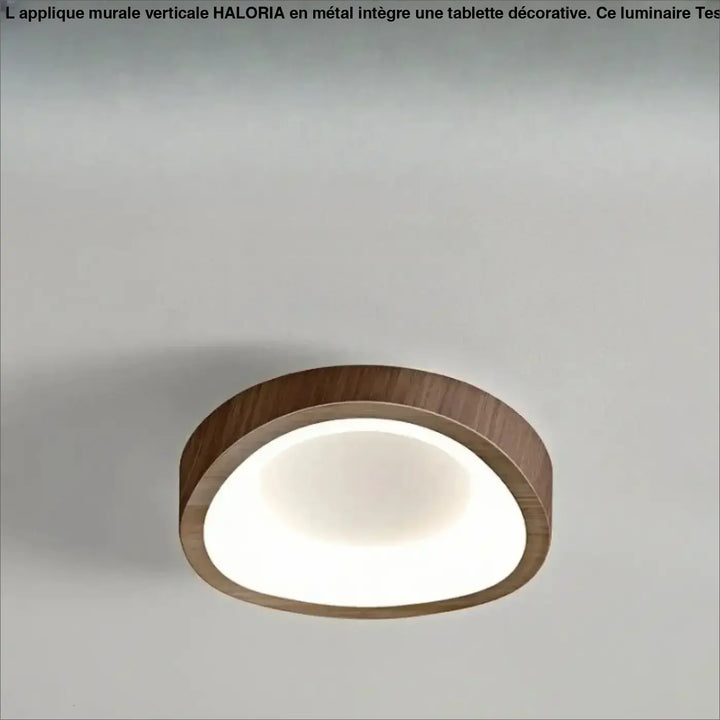 Luminaire plafonnier konja avec cadre en bois chaleureux et panneau blanc doux idéal pour chambre à coucher design minimaliste nordique