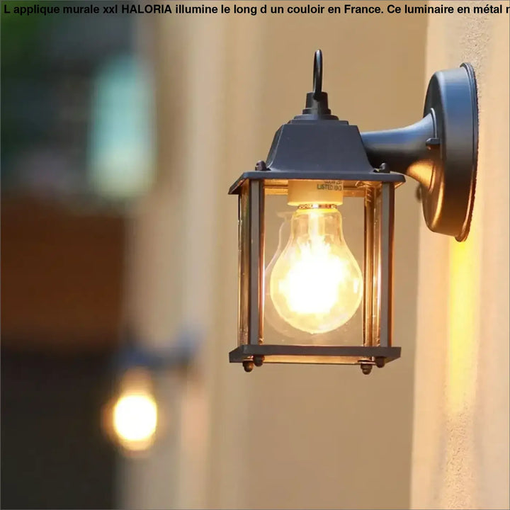 Petit Luminaire Extérieur À Ampoule E27 Noir Pour Façade