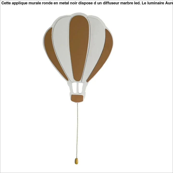Applique murale montgolfiere led pour chambre enfant