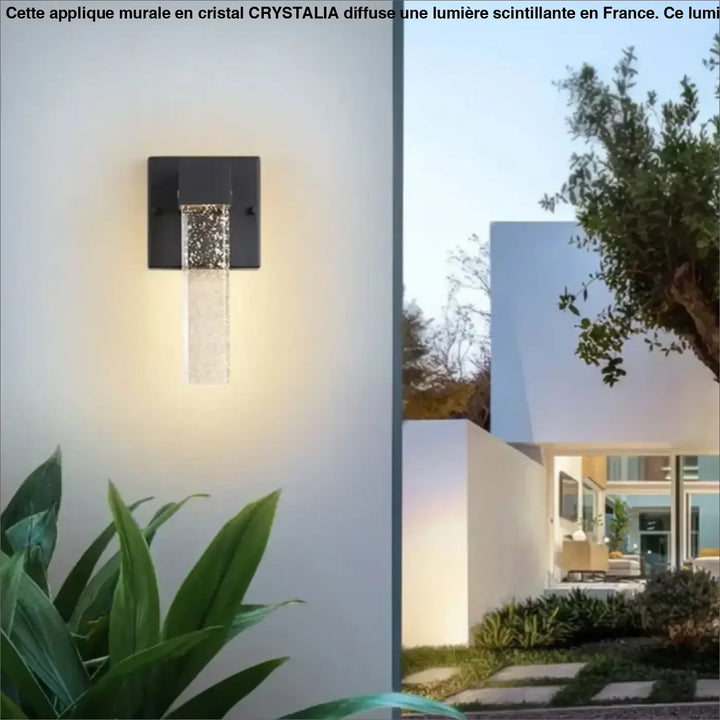 Appliques Murales Extérieur Cristal Aluminium