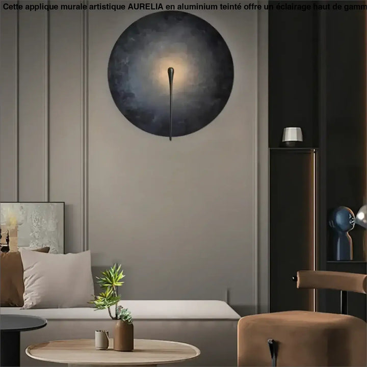 Appliuqe murale artistique haut de gamme en aluminium teinté

