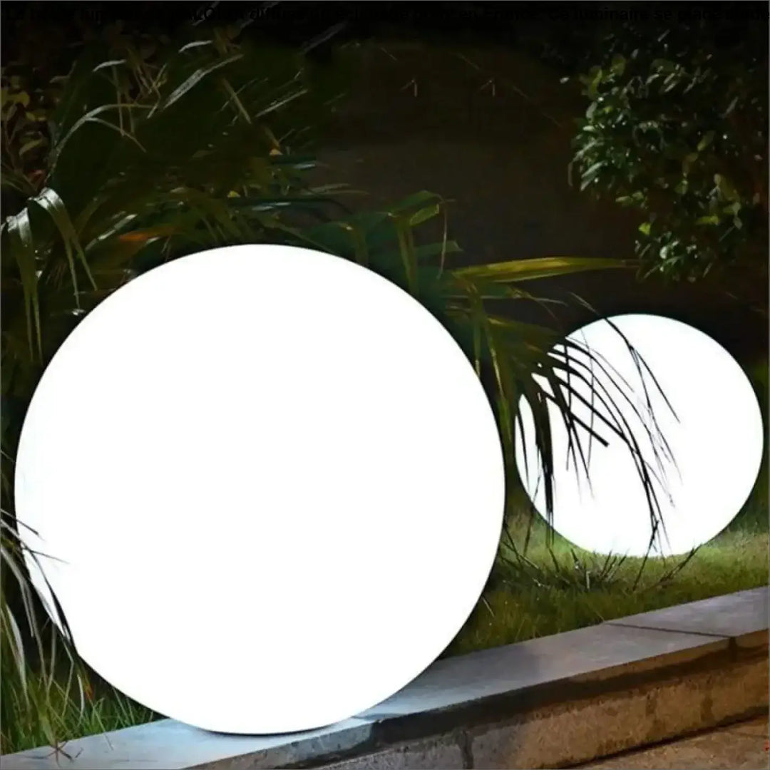 Boule Lumineuse En Acrylique Blanc Et Multicolore
