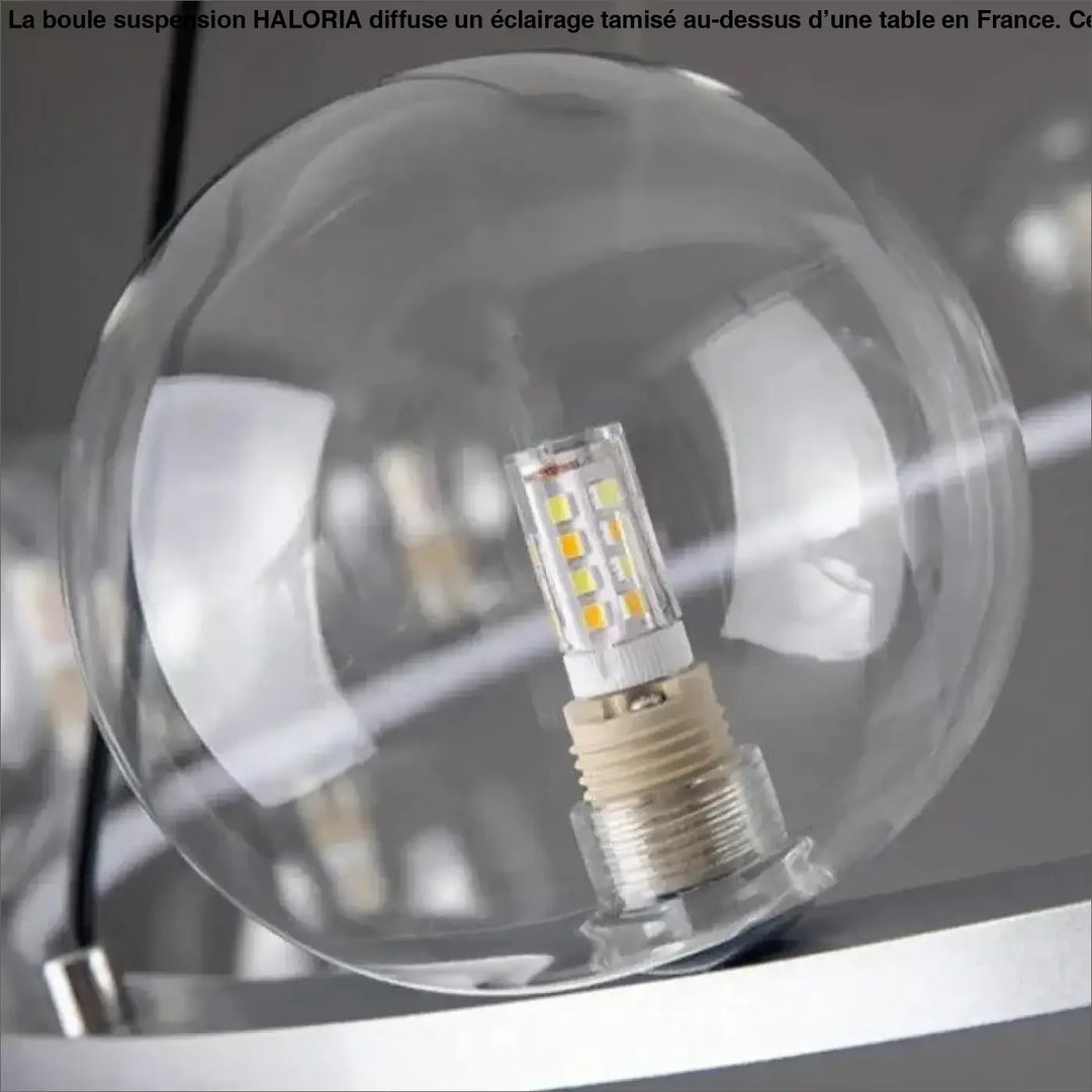 Suspension Boule Dorée Design Moderne