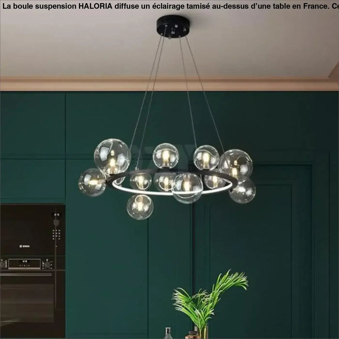 Suspension Boule Dorée Design Moderne