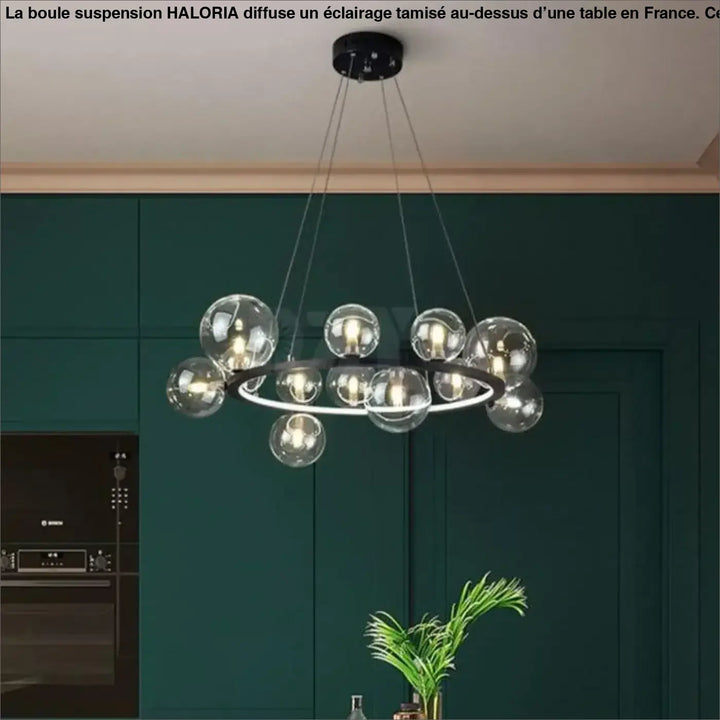 Suspension Boule Dorée Design Moderne