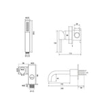 Ensemble de bain noir mat