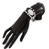 2-teiliges Handgemachtes Schmuckset mit geschnitztem Oval-Anhänger | Halskette & Armband