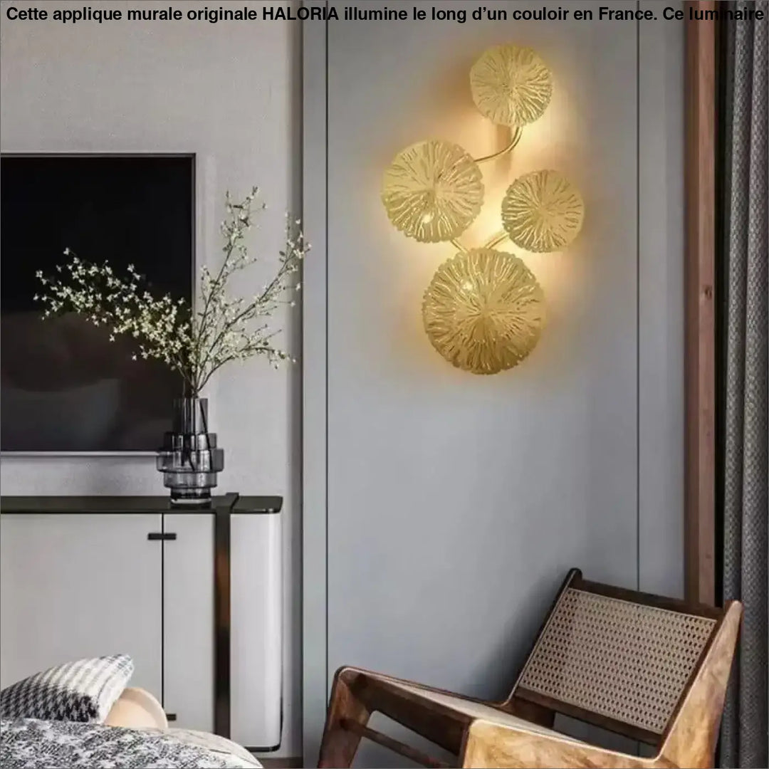 Grande Applique Murale Originale Aluminium Pétales
