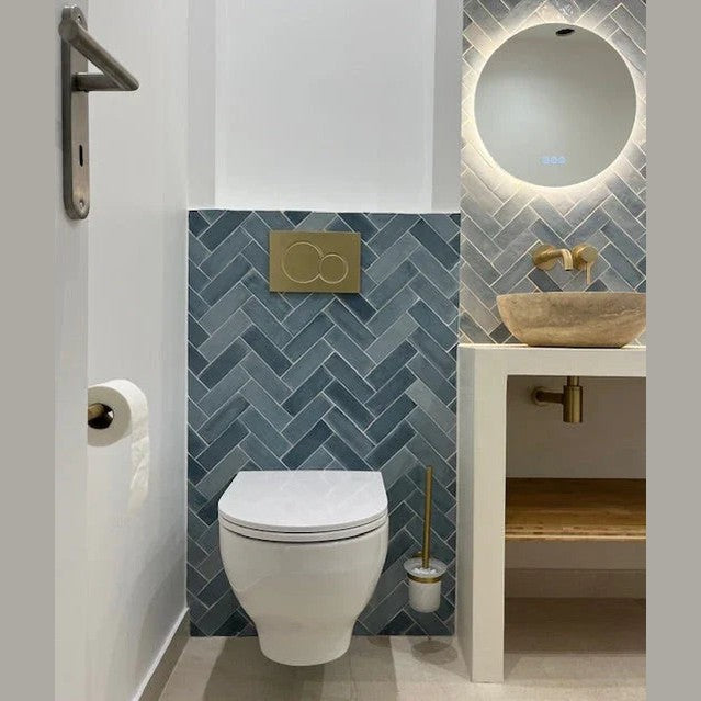 Brosse WC or brossé strié