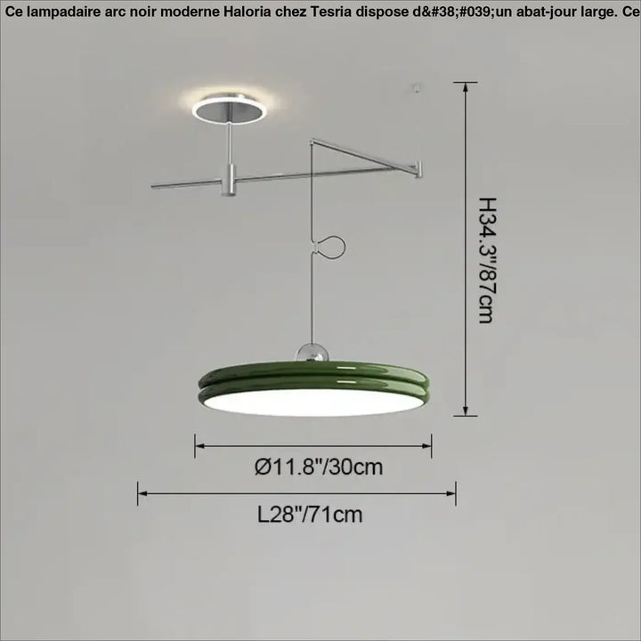 Suspension moderne à bras orientable élégant ambiance
