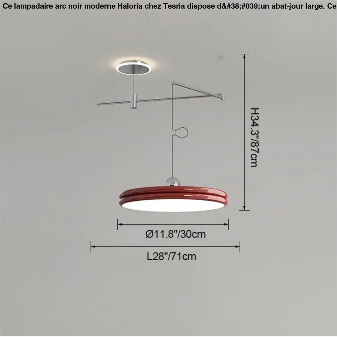 Suspension moderne à bras orientable élégant ambiance