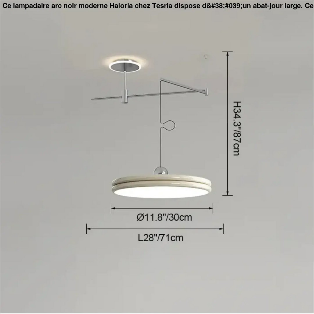 Suspension moderne à bras orientable élégant ambiance