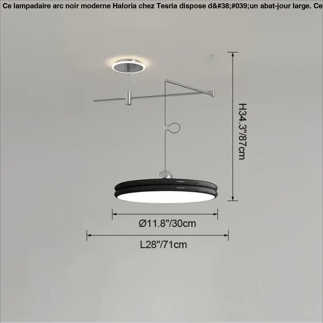 Suspension moderne à bras orientable élégant ambiance