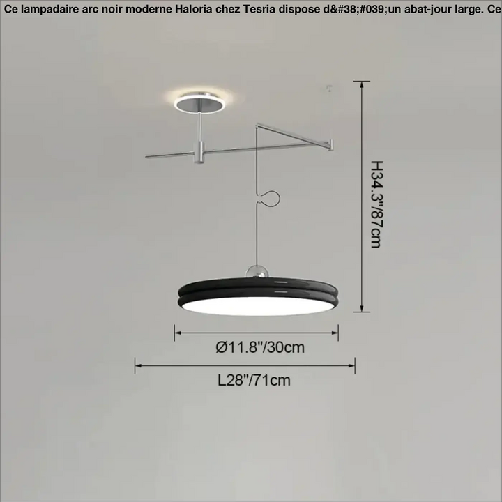 Suspension moderne à bras orientable élégant ambiance