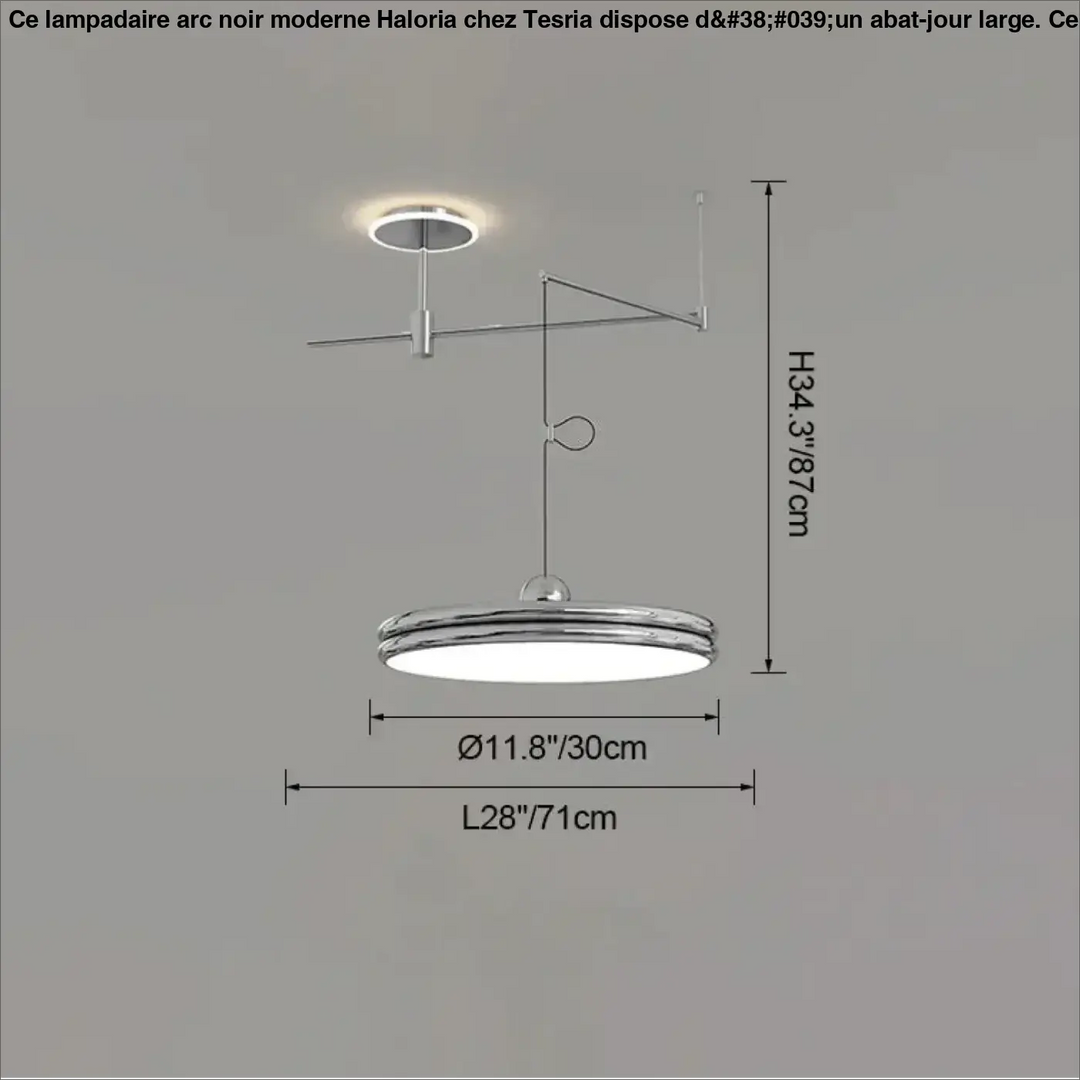 Suspension moderne à bras orientable élégant ambiance