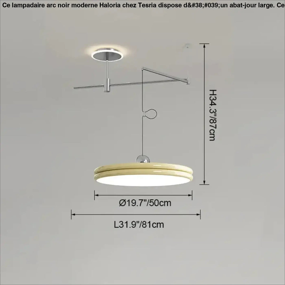Suspension moderne à bras orientable élégant ambiance