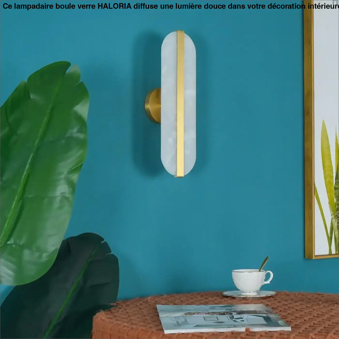Applique Murale Pour Mur En Pierre Design Capsule Blanc