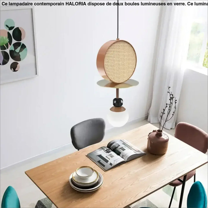 Suspension luminaire design moderne aux couleurs vives design