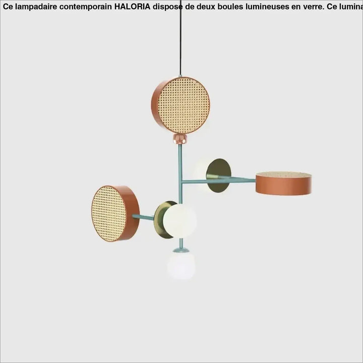 Suspension luminaire design moderne aux couleurs vives design