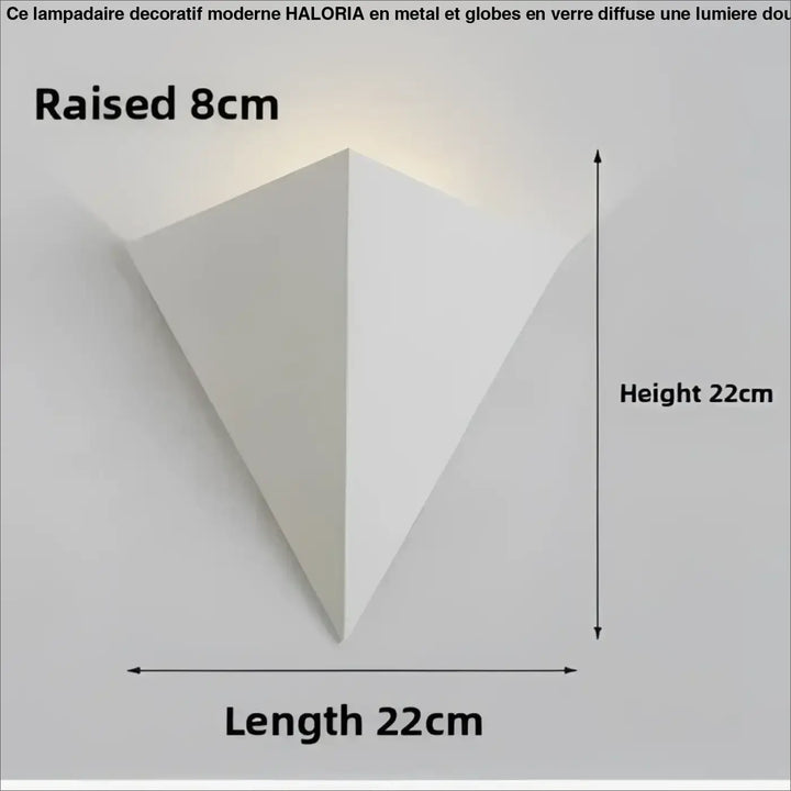 Applique murale design led géométrique effet mural élégant