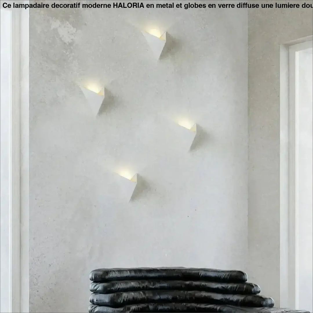 Applique murale design led géométrique effet mural élégant