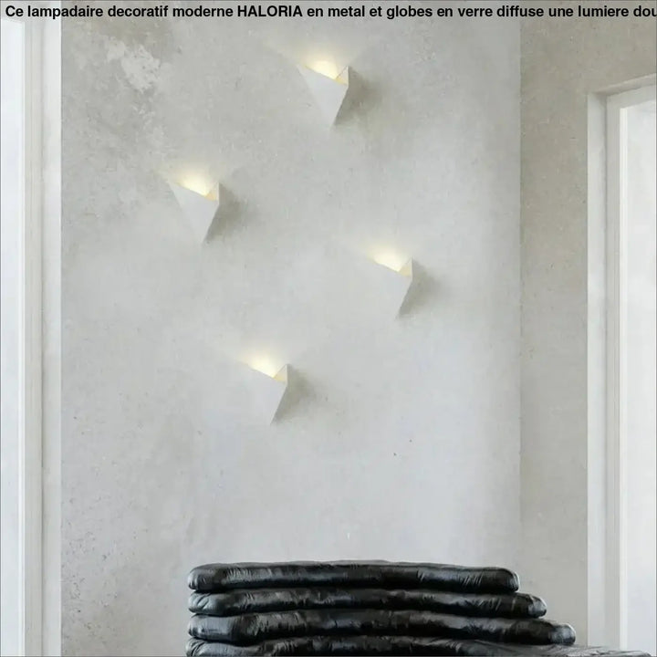 Applique murale design led géométrique effet mural élégant