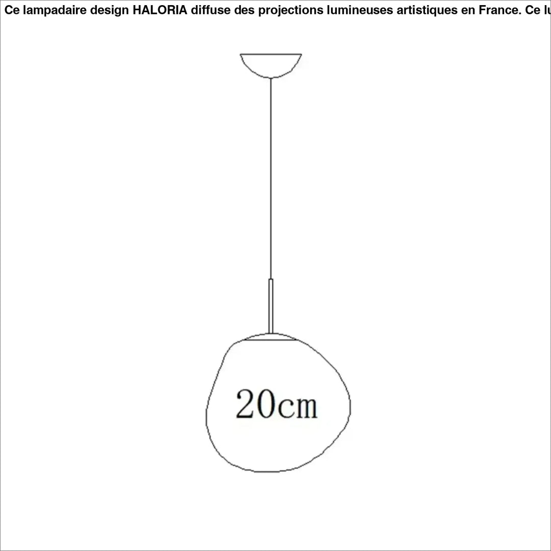 Suspension design en acrylique moderne élégant chic doré