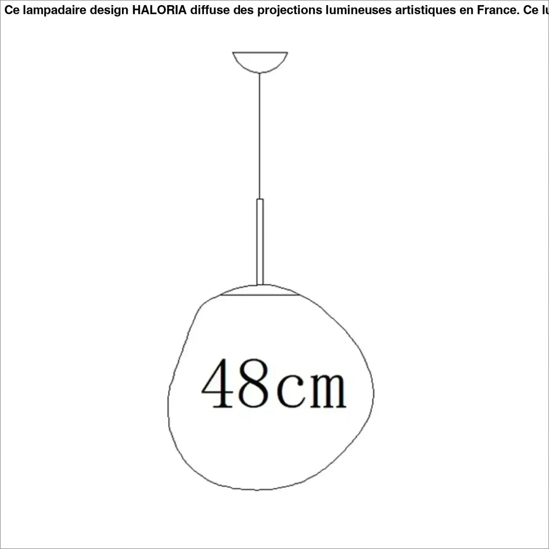 Suspension design en acrylique moderne élégant chic doré