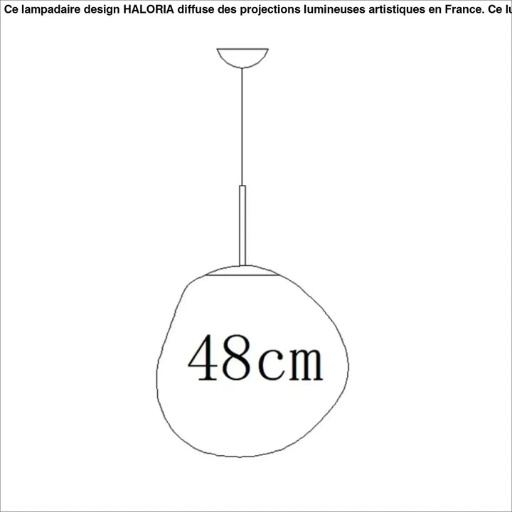 Suspension design en acrylique moderne élégant chic doré