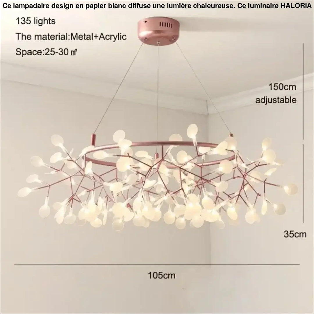 Suspension contemporain lumières design moderne élégant