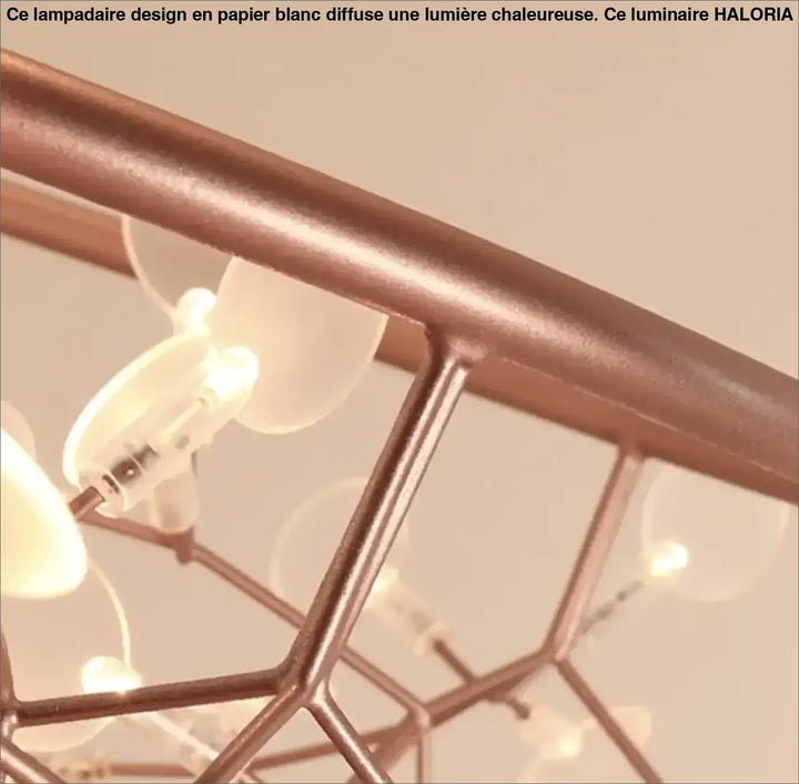 Suspension contemporain lumières design moderne élégant