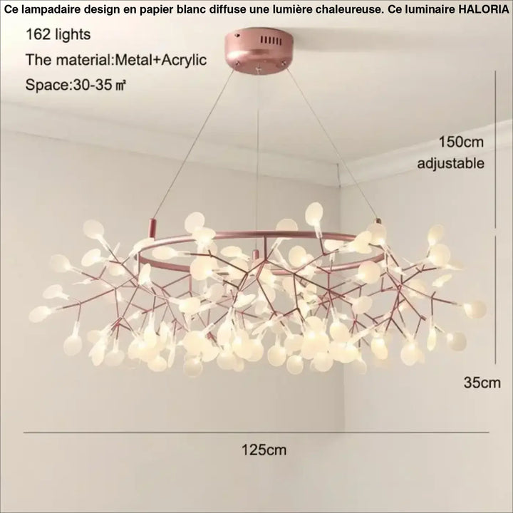 Suspension contemporain lumières design moderne élégant
