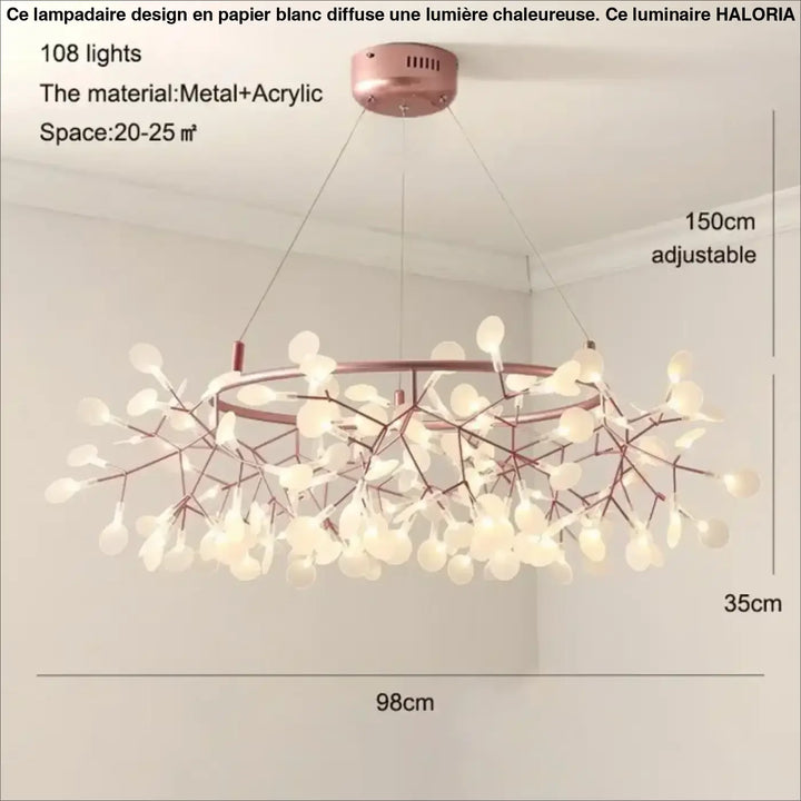 Suspension contemporain lumières design moderne élégant
