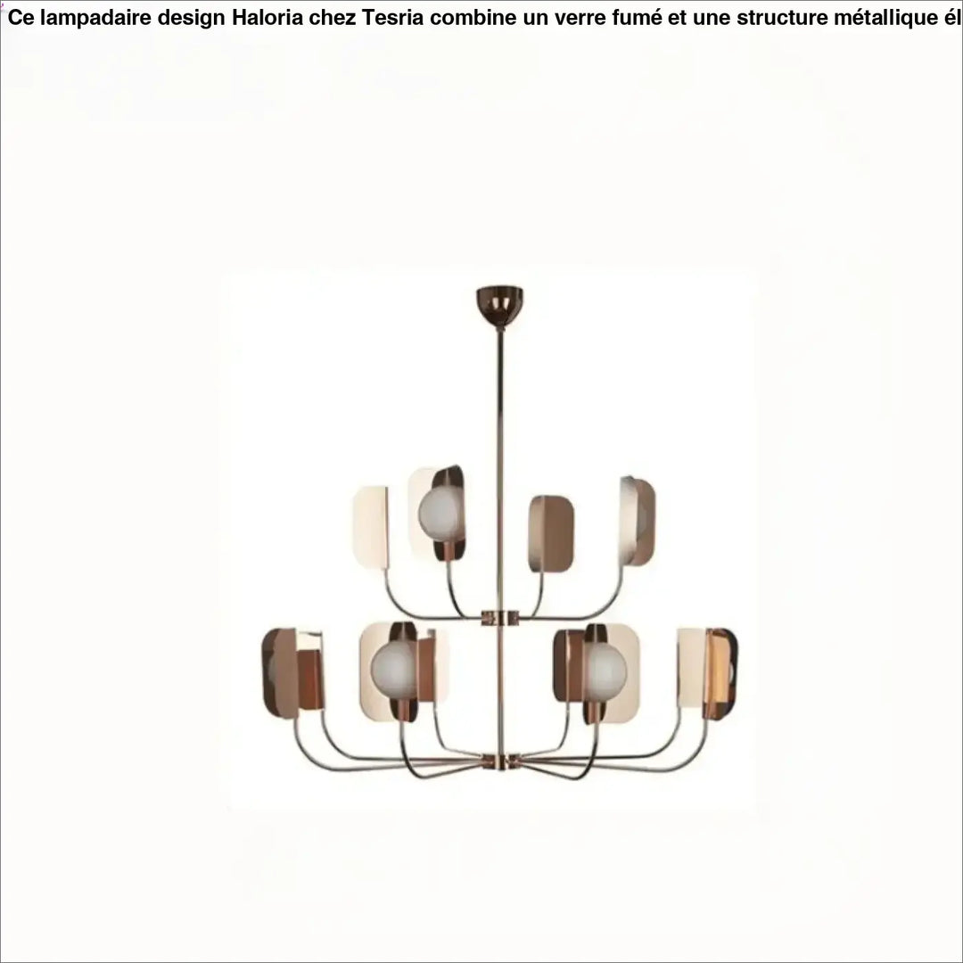 Suspension luminaire copra avec métal doré rose et globes opalins en verre dépoli pour un éclairage moderne et élégant