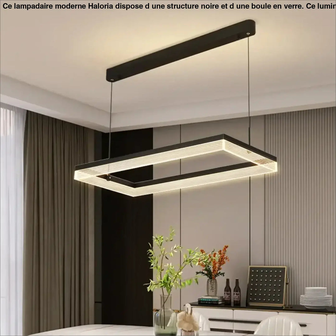 Suspension élégant design contemporain noir intérieur chic