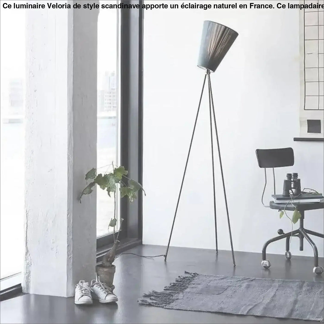 Lampadaire Style Scandinave Avec Abat-Jour Inclinable