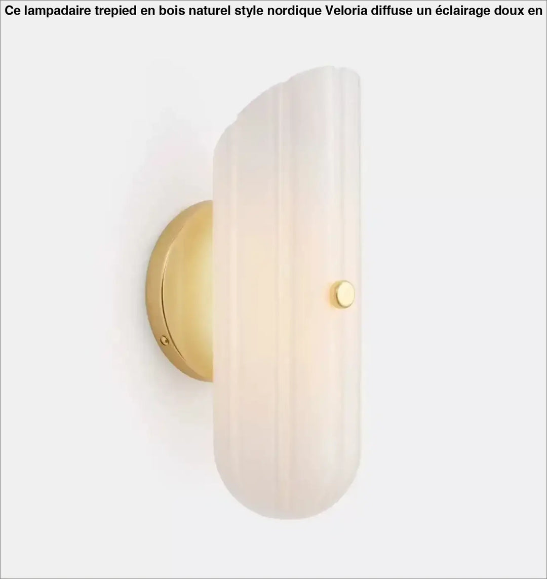 Applique élégante en verre et fer design contemporain