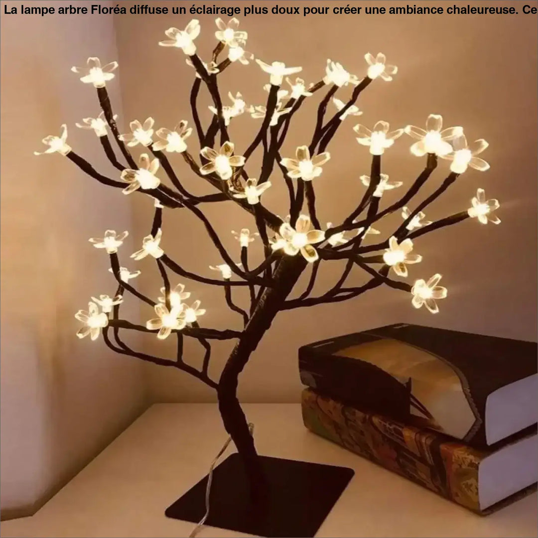 2. Lampe Arbre Noir En Acrylique Pour Chevet Design