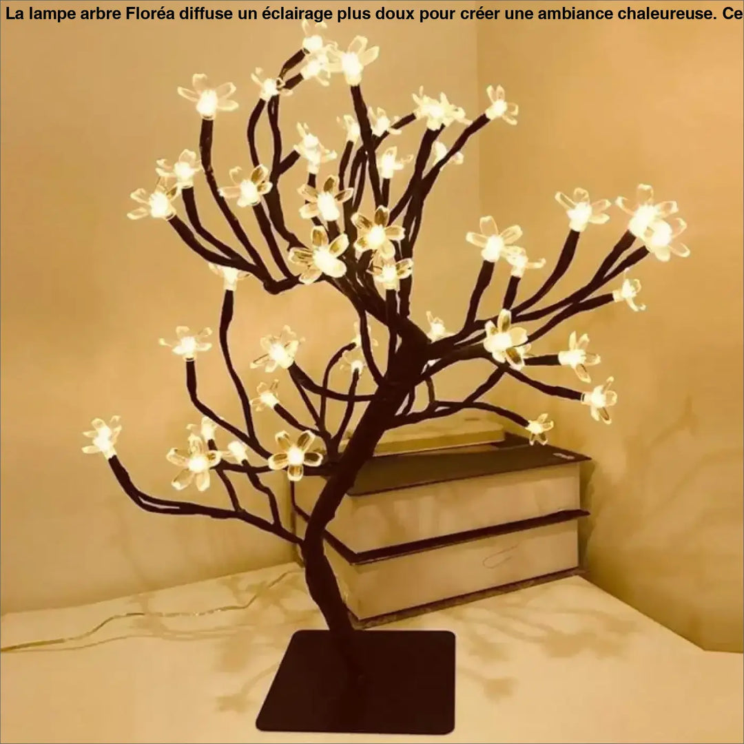 2. Lampe Arbre Noir En Acrylique Pour Chevet Design