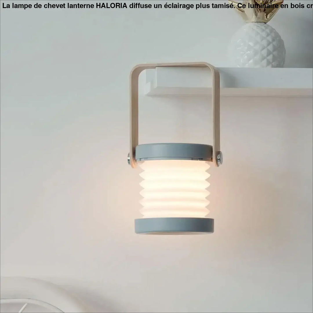 Lampe De Chevet Lanterne En Bois Gris Ou Blanc