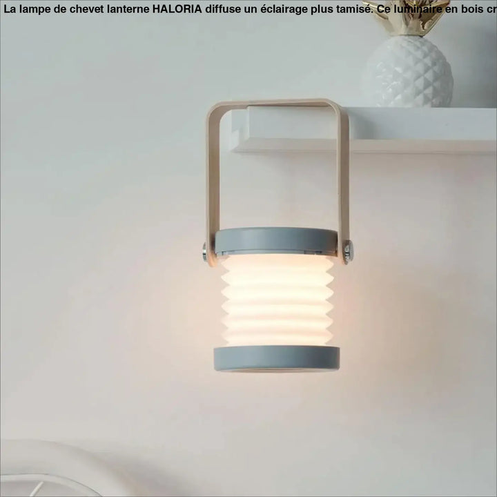 Lampe De Chevet Lanterne En Bois Gris Ou Blanc