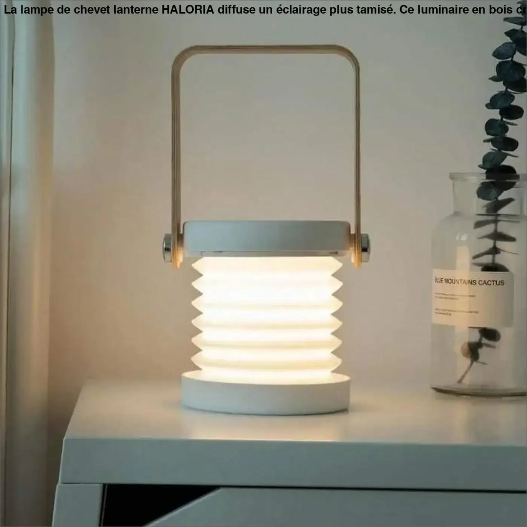 Lampe De Chevet Lanterne En Bois Gris Ou Blanc
