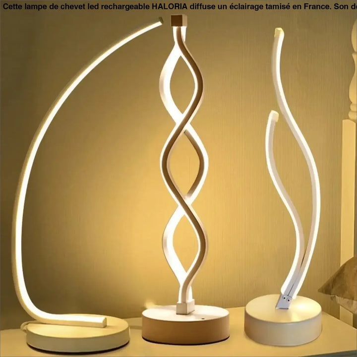 Lampe de Chevet LED Rechargeable Acrylique