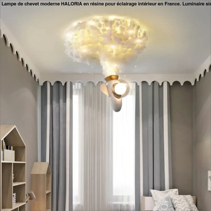 Luminaire plafonnier nerdiah suspension luminaire nuage en tissu blanc avec doux éclat chaleureux pour luminaire nuage enfant