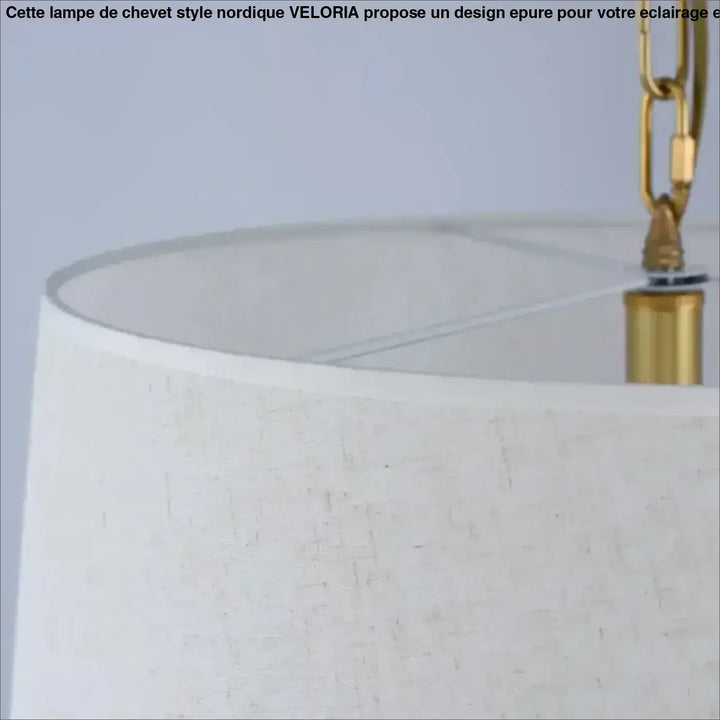 Suspension luminaire winfordo en lin écru avec chaîne dorée et support en laiton pour une salle à manger luminaire élégante