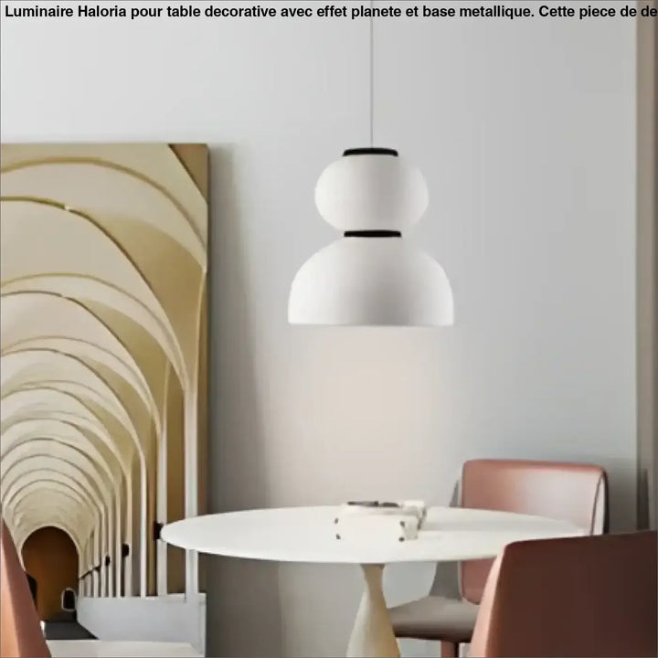 Suspension luminaire scandinave cordia blanc double globe au design minimaliste élégant